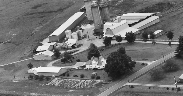 Vintage Aerial photo from 1987 in Guilford County, NC