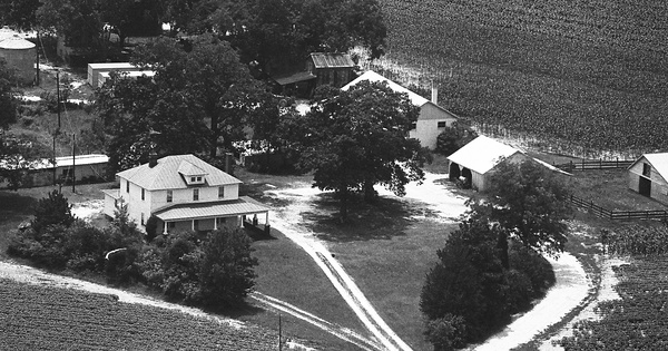Vintage Aerial photo from -1986 in Edgecombe County, NC