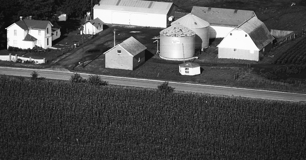 Vintage Aerial photo from 1976 in Mercer County, IL
