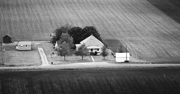 Vintage Aerial photo from 1976 in De Witt County, IL