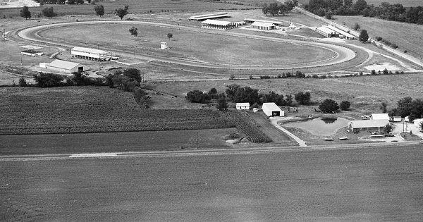 Vintage Aerial photo from 1980 in Christian County, IL