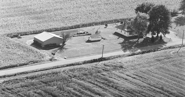Vintage Aerial photo from 1980 in Carroll County, IN