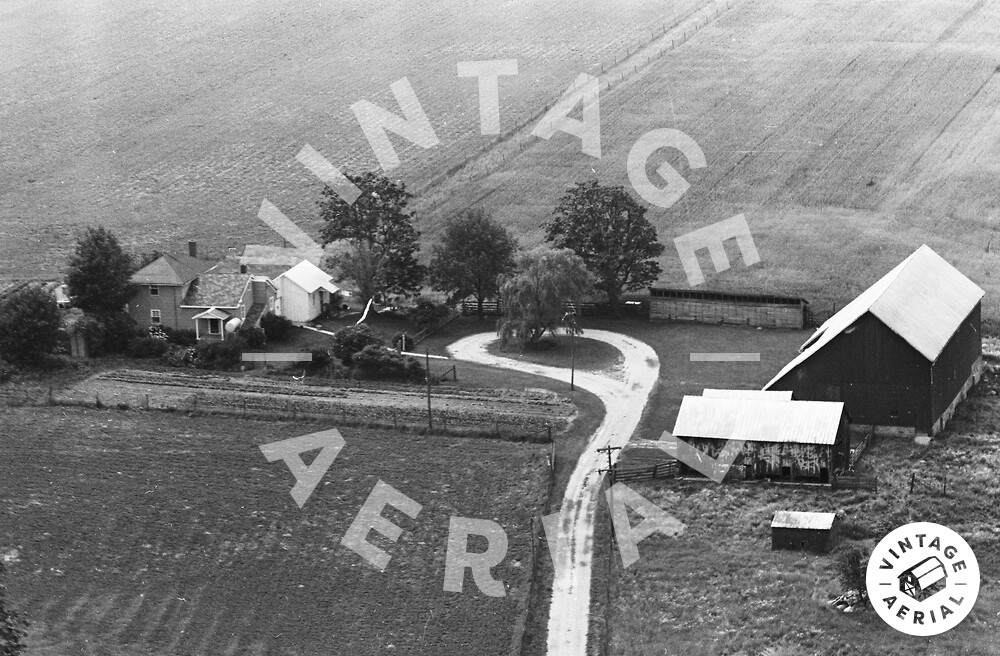 Vintage Aerial Indiana Carroll County 1964 2RCR37