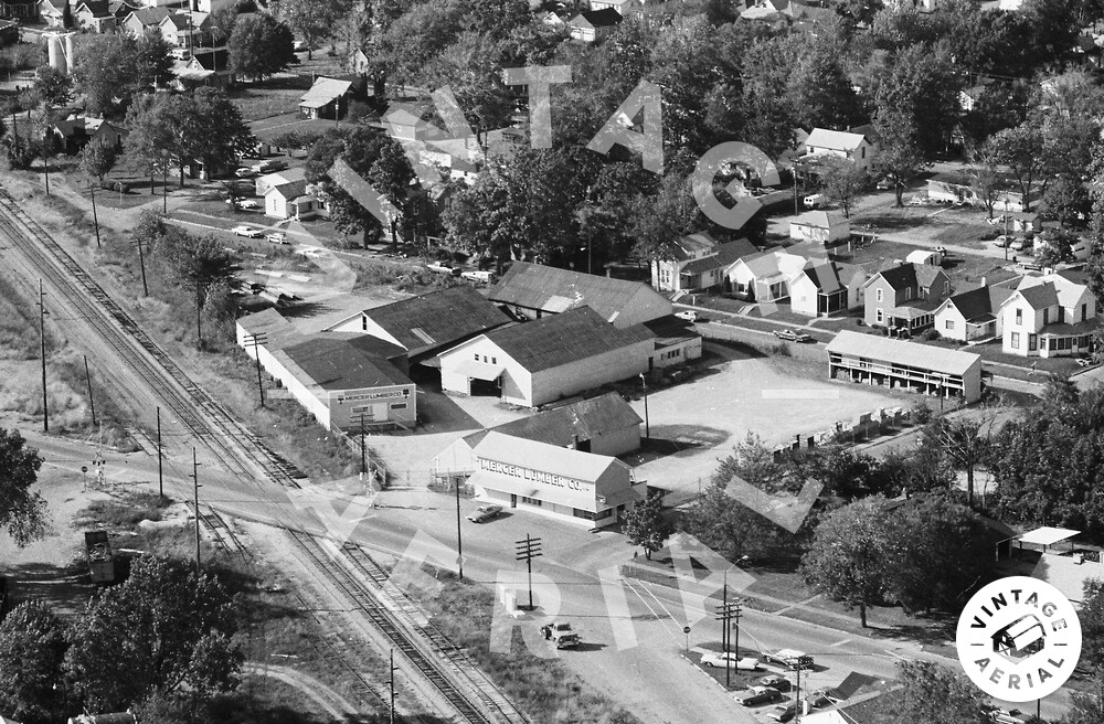 Vintage Aerial Indiana Blackford County 1980 58BBL34