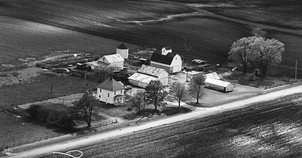 Vintage Aerial photo from 1976 in Henry County, IL