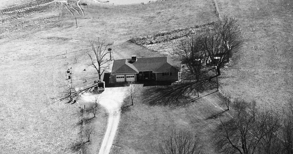 Vintage Aerial photo from 1993 in Morgan County, TN