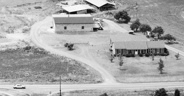 Vintage Aerial photo from 1983 in Rowan County, NC