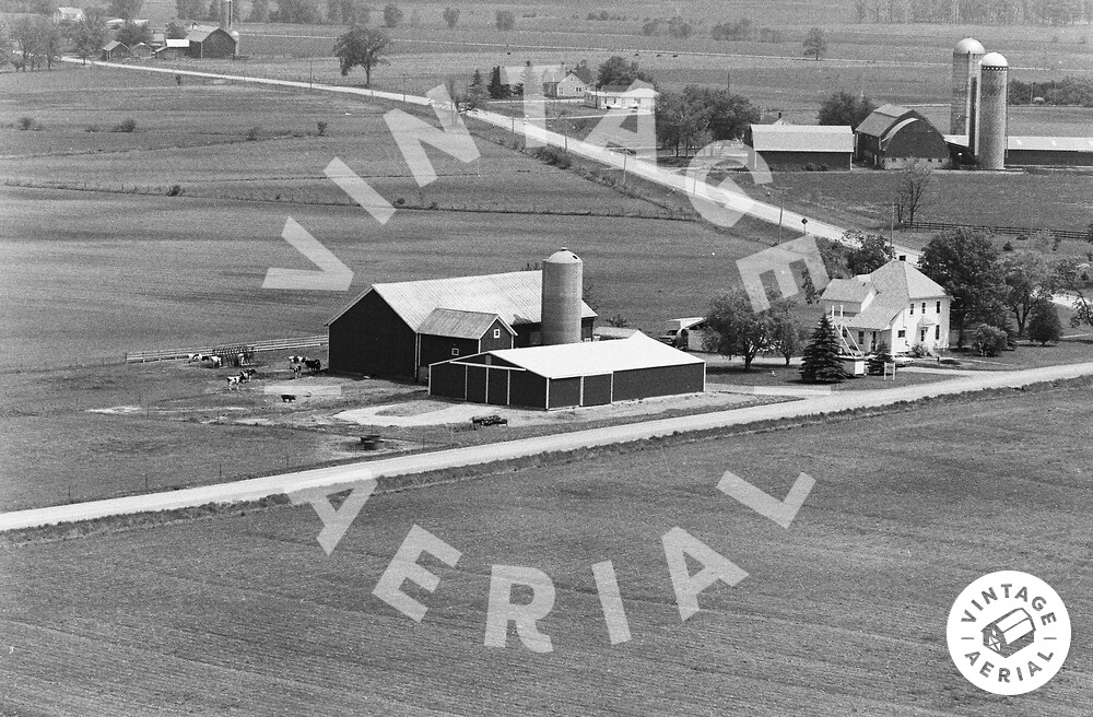 Vintage Aerial Wisconsin Calumet County 1977 8PCA11
