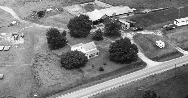 Vintage Aerial photo from 1992 in Scioto County, OH