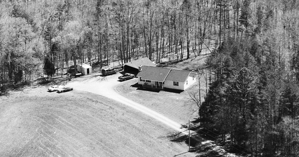 Vintage Aerial photo from 1995 in Alamance County, NC