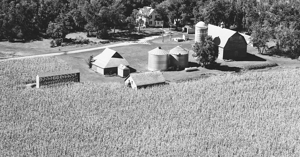 Vintage Aerial photo from 1978 in Yellow Medicine County, MN
