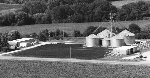 Vintage Aerial photo from 1984 in Burt County, NE