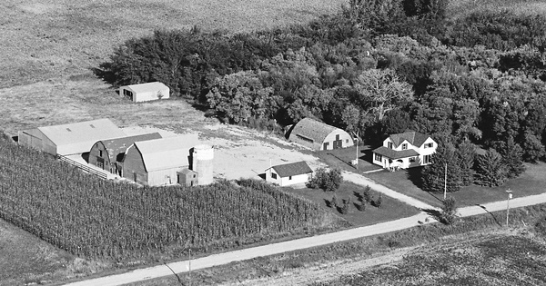Vintage Aerial photo from 1981 in Stevens County, MN