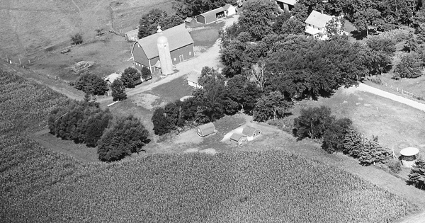 Vintage Aerial photo from 1969 in Waseca County, MN