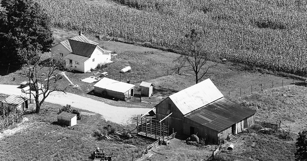 Vintage Aerial photo from 1968 in Champaign County, OH