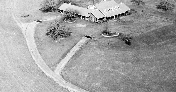 Vintage Aerial photo from 1992 in Burleson County, TX