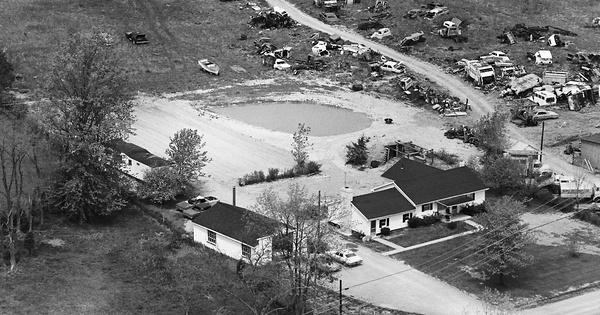 Vintage Aerial photo from 1980 in Brown County, OH