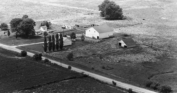 Vintage Aerial photo from 1967 in Brown County, IL