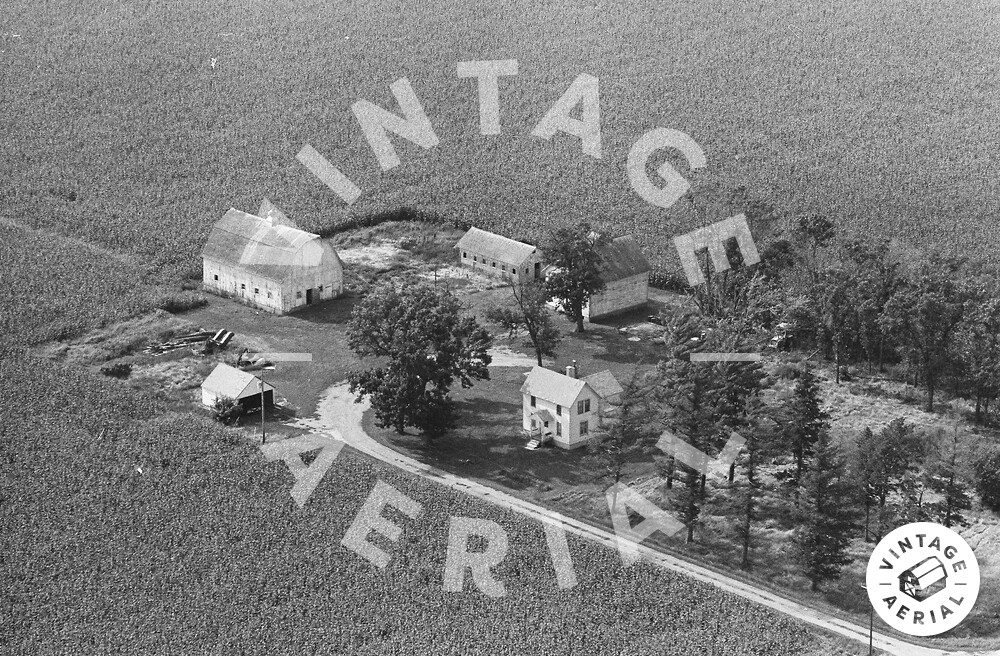 Vintage Aerial Iowa Kossuth County 1981 19CKO6