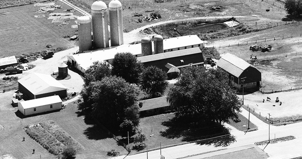 Vintage Aerial photo from 1989 in Newaygo County, MI