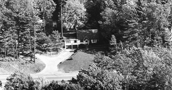 Vintage Aerial photo from 1972 in Newaygo County, MI
