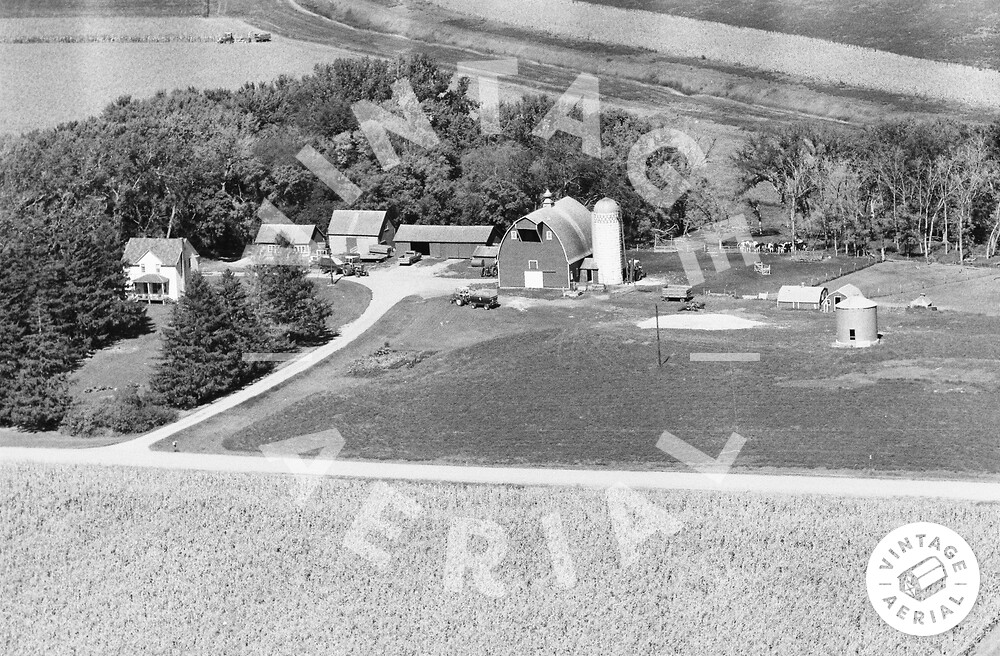Vintage Aerial Minnesota Redwood County 1977 18MRE18