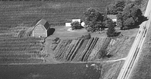 Vintage Aerial photo from 1975 in Monroe County, MI