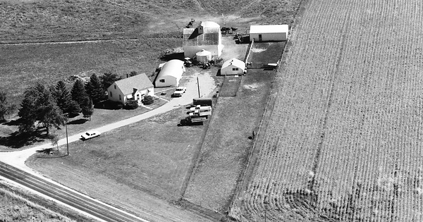 Vintage Aerial photo from 1976 in Polk County, IA