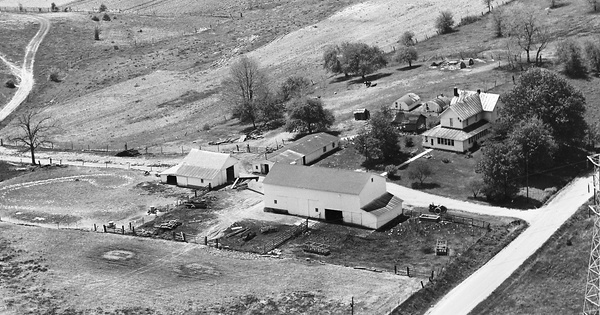 Vintage Aerial photo from 1963 in Noble County, IN