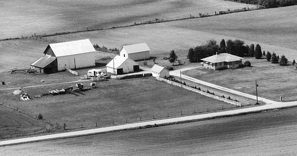 Vintage Aerial photo from 1977 in Noble County, IN