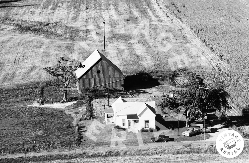 Vintage Aerial Indiana Posey County 1974 35FPO25