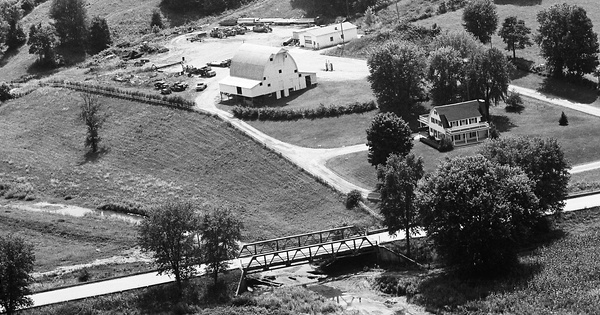 Vintage Aerial photo from 1972 in Owen County, IN