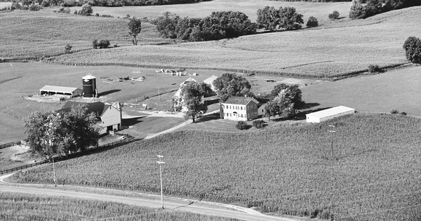 Vintage Aerial photo from 1980 in Noble County, IN