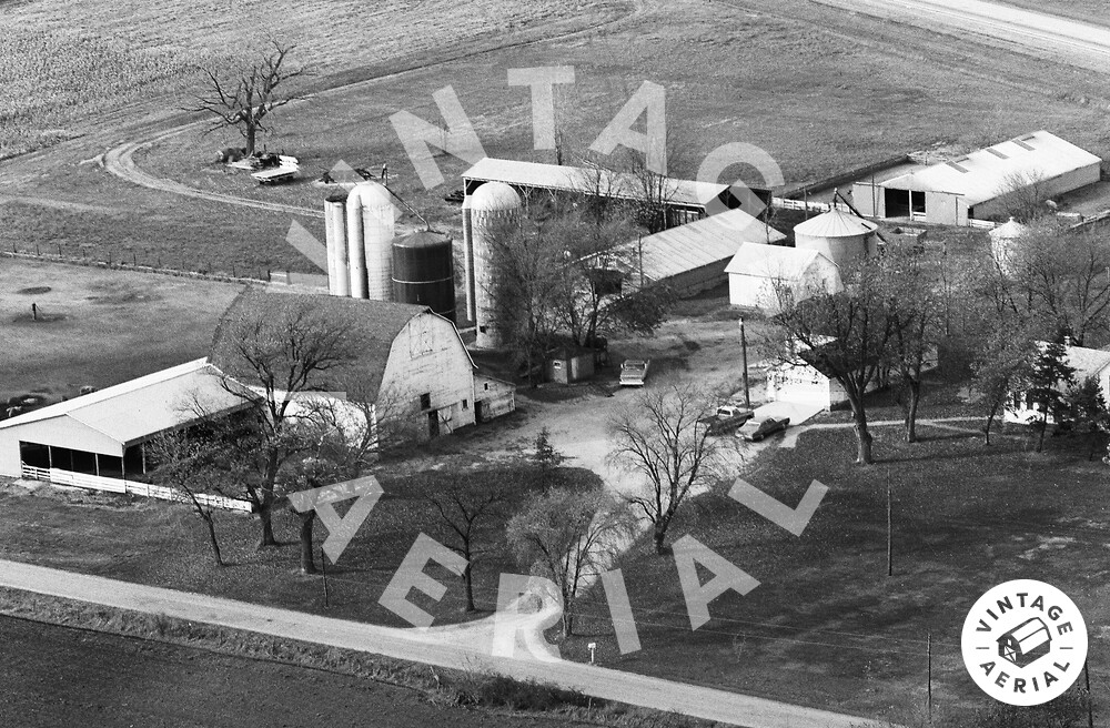 Vintage Aerial Indiana Starke County 1974 29FST8