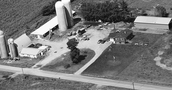 Vintage Aerial photo from 1986 in Kanabec County, MN