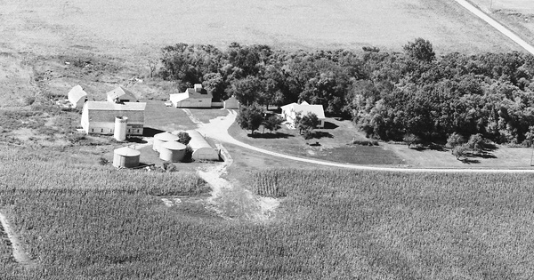Vintage Aerial photo from 1979 in Lac qui Parle County, MN