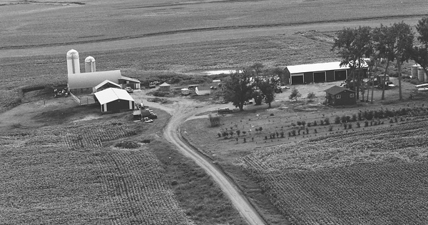 Vintage Aerial photo from 1978 in Kandiyohi County, MN