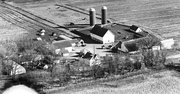 Vintage Aerial photo from 1964 in Story County, IA