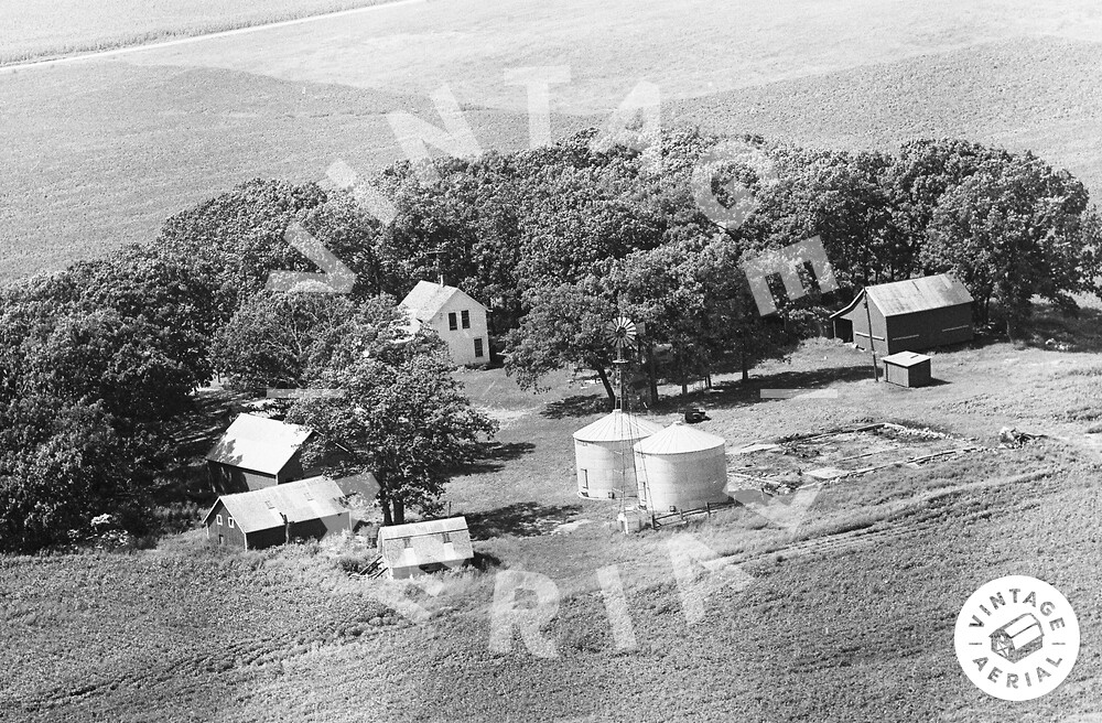 Vintage Aerial Minnesota Freeborn County 1970 22PFR10