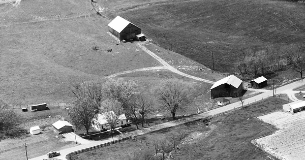 Vintage Aerial photo from 1988 in Pendleton County, KY