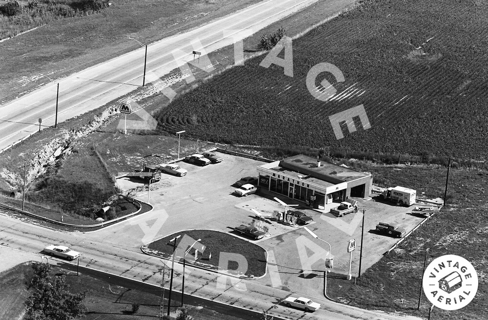 Vintage Aerial Indiana Wabash County 1968 1AWWA3