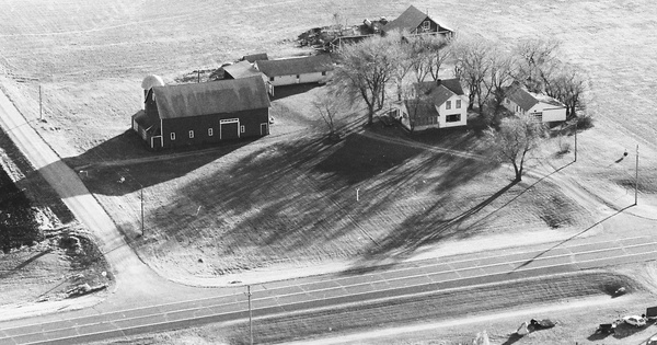 Vintage Aerial photo from 1987 in McLeod County, MN