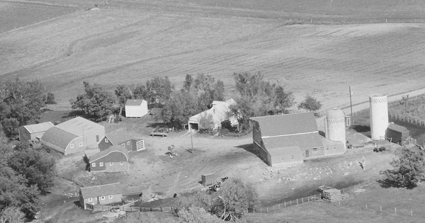 Vintage Aerial photo from 1977 in Lincoln County, MN