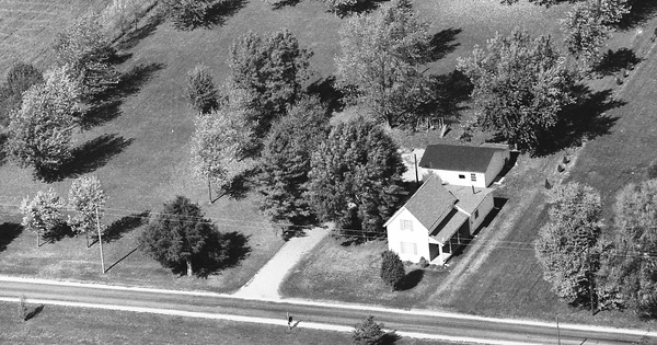 Vintage Aerial photo from 1999 in Huntington County, IN