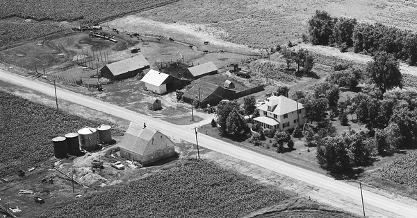 Vintage Aerial photo from 1983 in Ida County, IA
