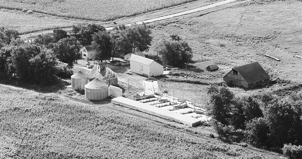 Vintage Aerial photo from 1980 in Ida County, IA