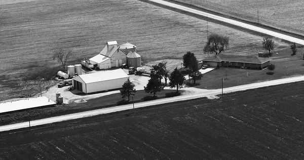 Vintage Aerial photo from 1991 in Des Moines County, IA