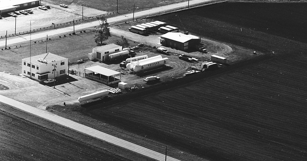 Vintage Aerial photo from 1967 in Macon County, IL