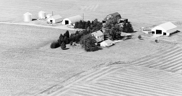 Vintage Aerial photo from 1983 in Macon County, IL