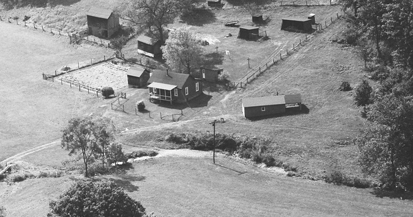 Vintage Aerial photo from 1983 in Marion County, WV